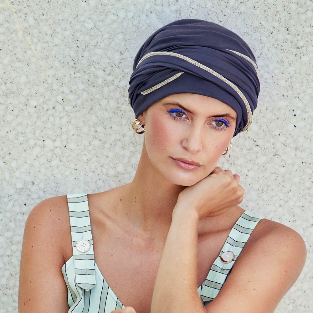 Emmy Turban / Shades of Blue/Gold